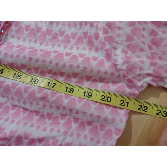 BELLA TU EMBROIDERED TUNIC TOP SiZe XXL Pink V-NECK SEQUIN BEADED - Picture 10 of 11